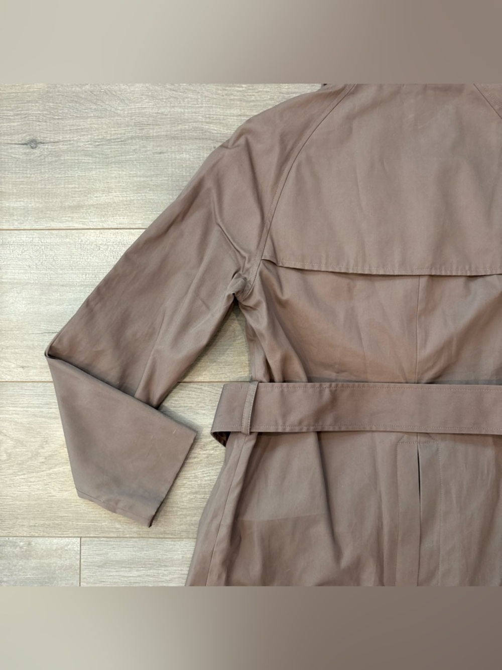 New Everlane The Modern Trench Coat Chocolate Brown Size S Belted $288 Retail - Picture 11 of 11